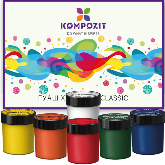 Gouache set CLASSIC ART Kompozit 6x20 ml