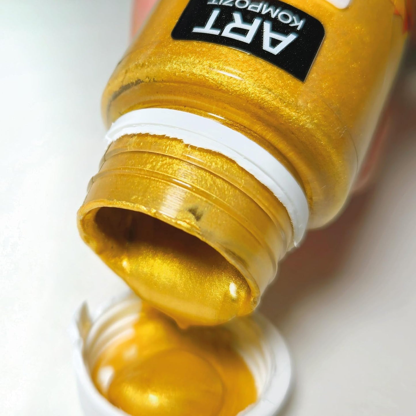 Metallic Acrylic Fabric Paint Set 9 x 20 ml (0.67 Fl Oz) For Clothes, Textile, Sneakers. Made in Europe