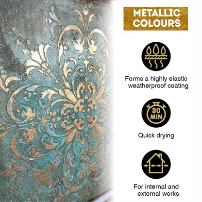 Acrylic Enamel METALLIQ®  500 g (17.63 Fl Oz) | Made in Europe | TM Kompozit