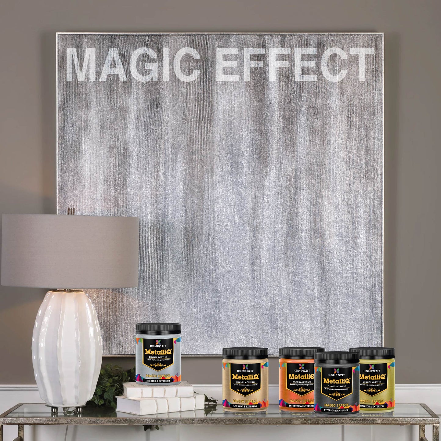 Acrylic Enamel Paint Metallic Effect®  500 g (17.63 Fl Oz)