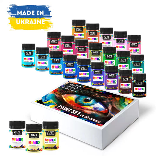 Acrylic paint for textile, fabric, leather, shoes MAMBO ART Kompozit 24*50